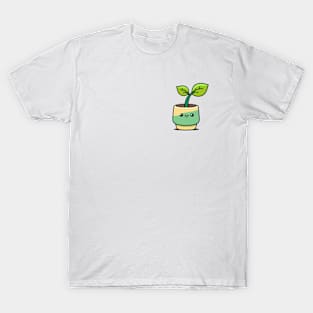 Very Cute and Smiling Happy Plant T-Shirt